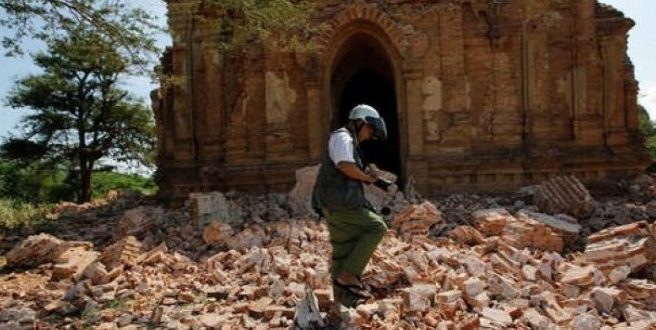 Myanmar'da 5,9 büyüklüğünde korkutan deprem