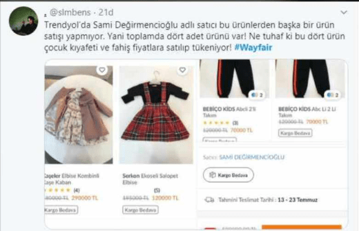 Herkes Wayfair olayını konuşuyor: İnternetten çocuk ticareti mi yapılıyor?