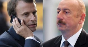 Macron, Aliyev'e tedirgin olduğunu iletti