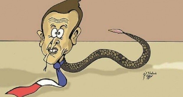 Fransa'nın iki yüzü; Macron'u karikatürize eden çizer kovuldu!