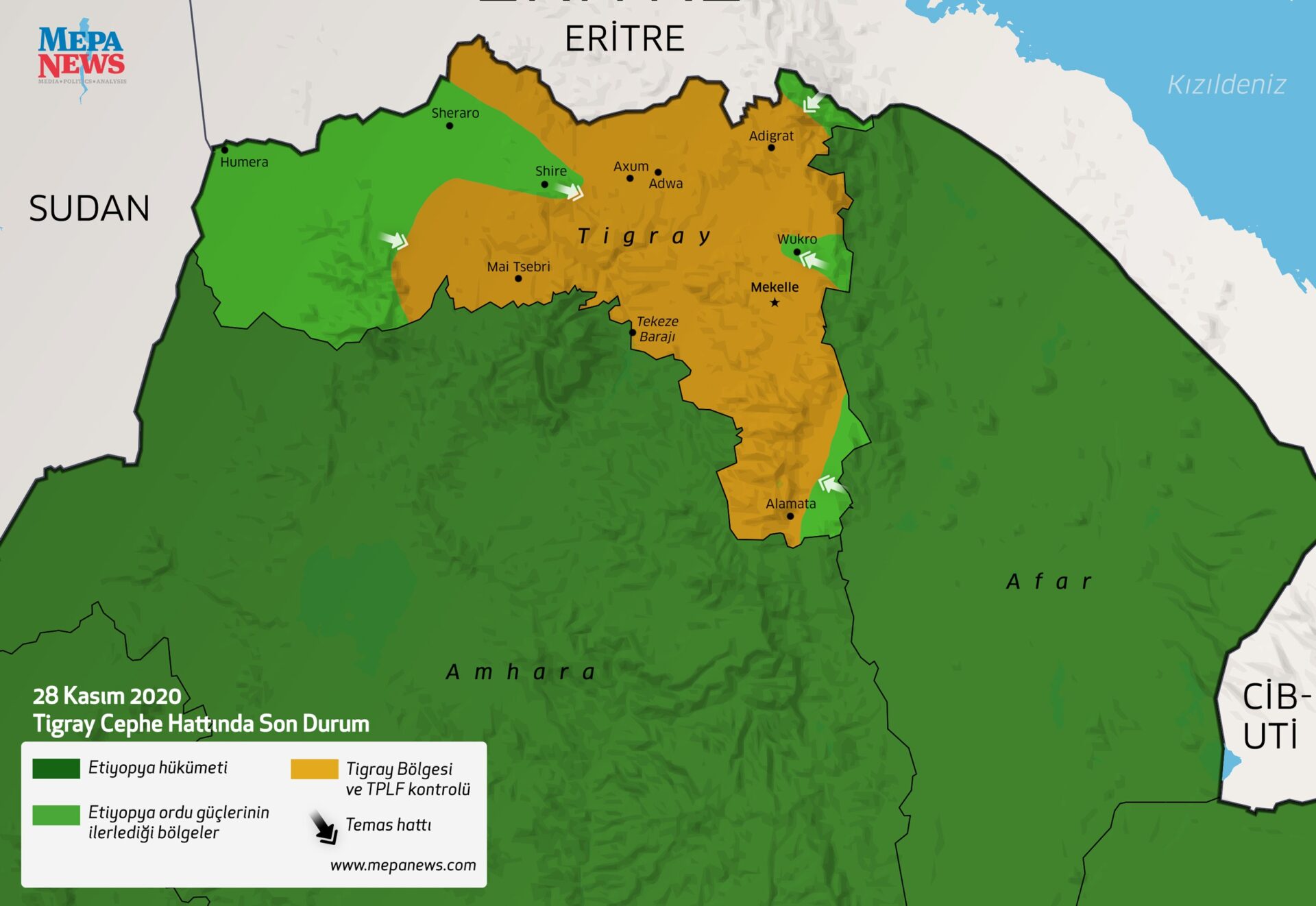 Etiyopya'nın Tigray bölgesinde son durum