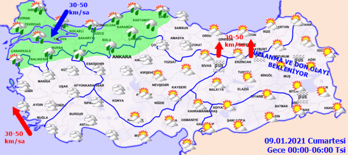 Meteoroloji açıkladı! Beklenen sağanak yağış etkili olacak