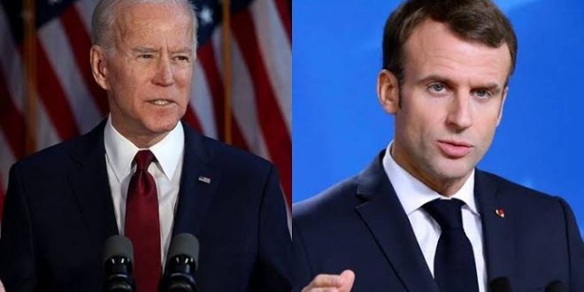 Biden'dan müttefik yoklaması! Macron ile görüştü