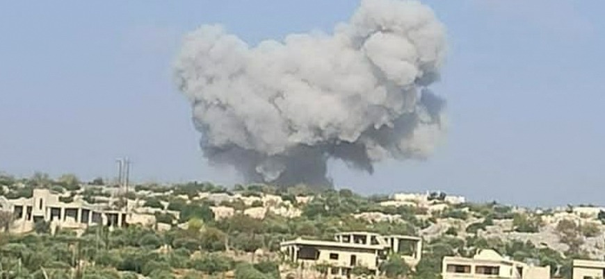 Rus uçakları İdlib'in güneyini bombalıyor