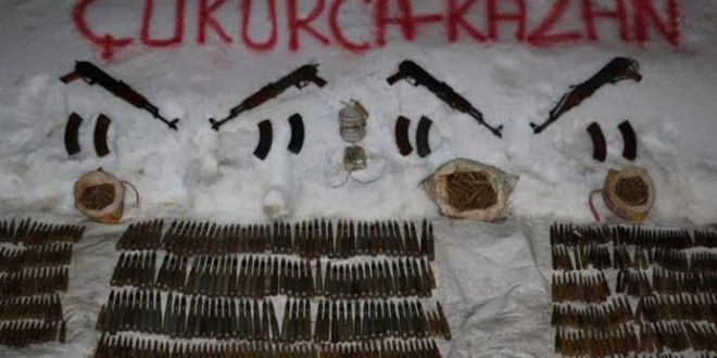 Hakkari'de PKK'ya ait çok sayıda silah ve mühimmat ele geçirildi!