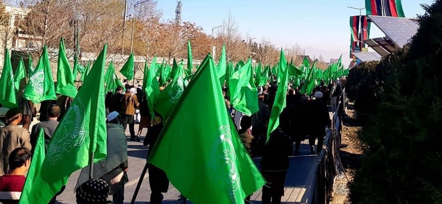 Afganistan'ın başkenti Kabil'de Hikmetyar taraftarları sokaklara çıktı