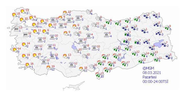 Meteoroloji'den yağmur ve kar uyarısı!