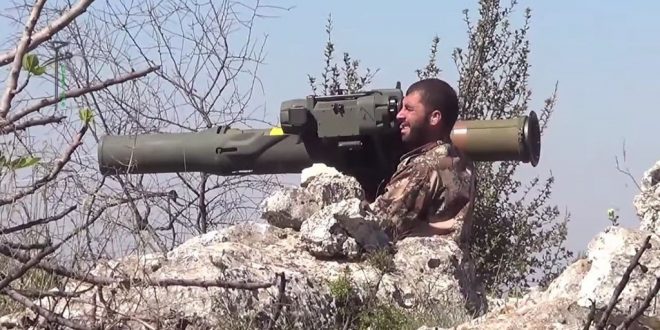 Esed çeteleri sivil araçlara ATGM atışları düzenliyor