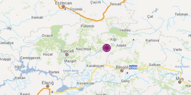 AFAD: Bingöl'de 5.2'lık deprem!