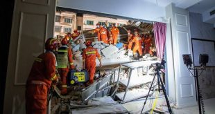 Çin’de çöken otel binasında ölü sayısı 17’ye çıktı