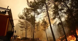 Marmaris'te itfaiye aracı kaza yaptı