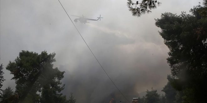 Orman yangınları Yunanistan'da da sürüyor