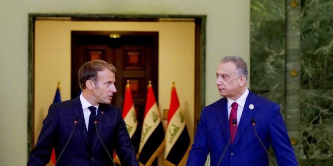 "Macron, bombaladığı Irak'ın inşaası için ihale almaya geldi"