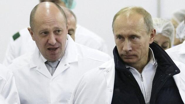 Evgeny Prigojine ve Vlademir Putin