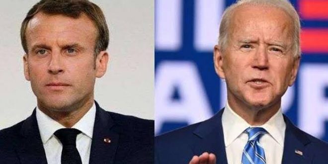 Macron Biden ile AUKUS krizini görüştü!