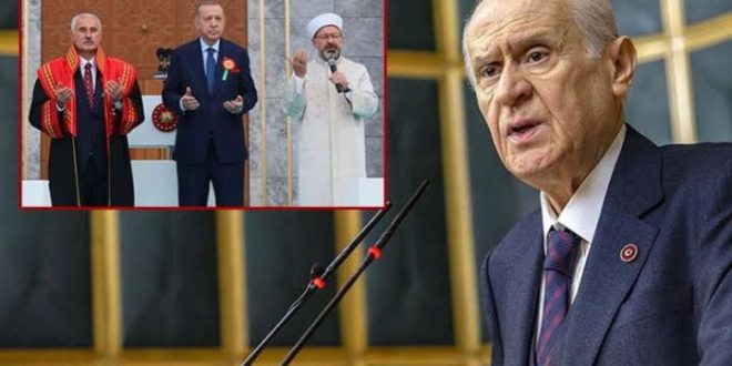 MHP lideri Diyanet İşleri Başkanına sahip çıktı!