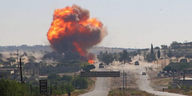 İdlib güne yine bomba sesleri ile başladı