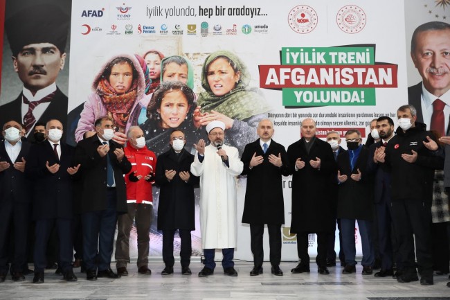 Afganistan'a insani yardım taşıyan tren, Ankara'dan hareket etti!