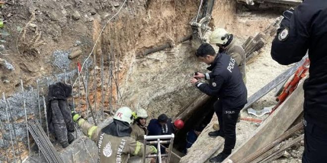 İnşaat alanında göçük meydana geldi, 2 işçi göçük altında!