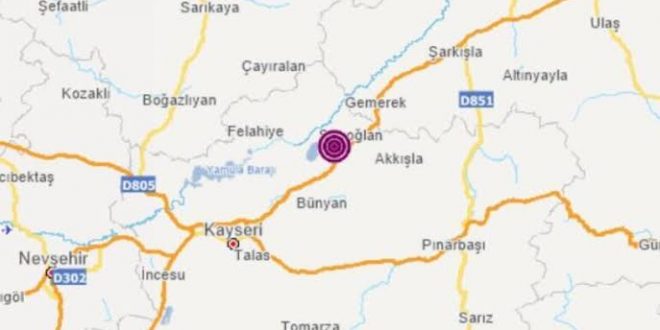 Kayseri'de korkutan deprem!