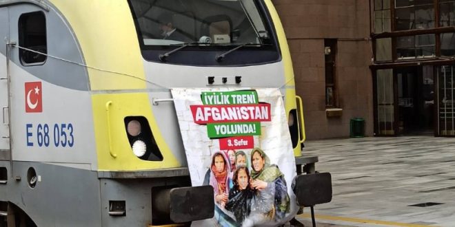 Afganistan için üçüncü yardım treni yola çıktı