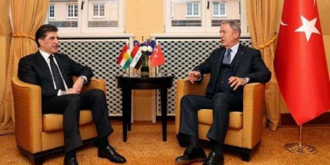 Hulusi Akar, IKBY lideri Barzani ile görüştü