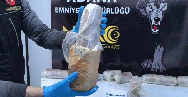 Kavurma kargosundan marihuana çıktı