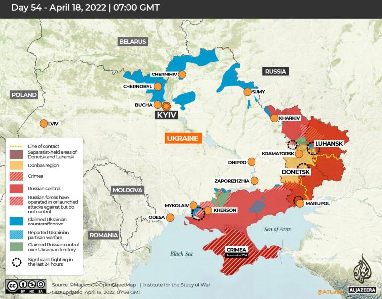 İşgal 55. gününde: Rusya Donbas için savaşa başladı