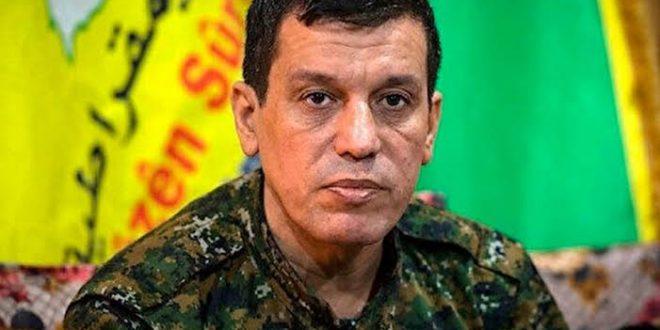 YPG'nin elebaşı Ferhat Abdi Şirin'i ziyarete gelen ABD'li komutan