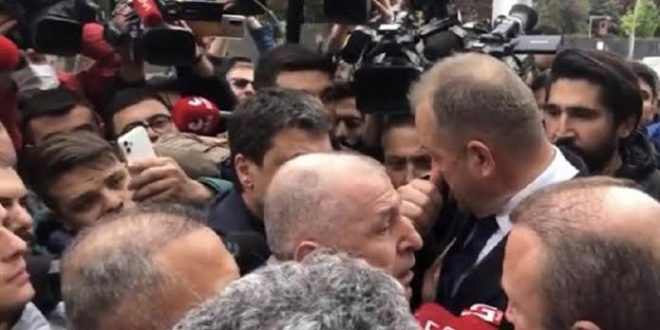 İçişleri Bakanlığı'na yürümek isteyen Ümit Özdağ, polis engeline takıldı