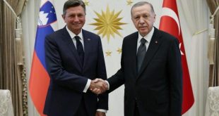 Erdoğan, mevkidaşı Pahor'u karşıladı