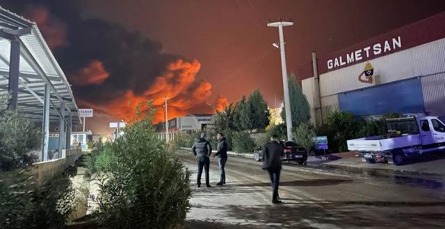 Adana'da kimya fabrikasında yangın çıktı