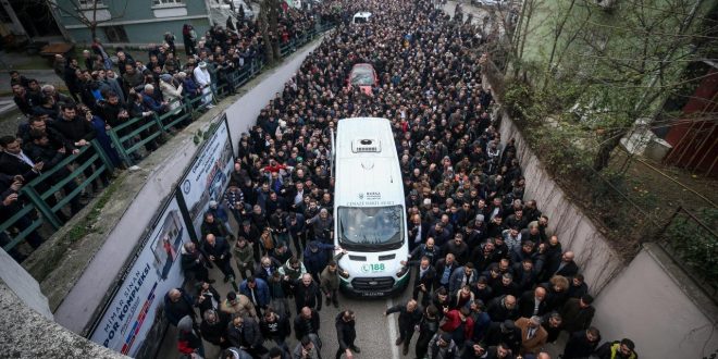 Ülkü Ocakları Başkanı'nın cenazesine binlerce kişi katıldı