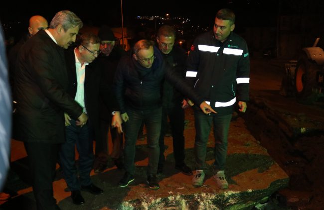 Yozgat’ta iş makinesi doğal gaz hattına zarar verdi