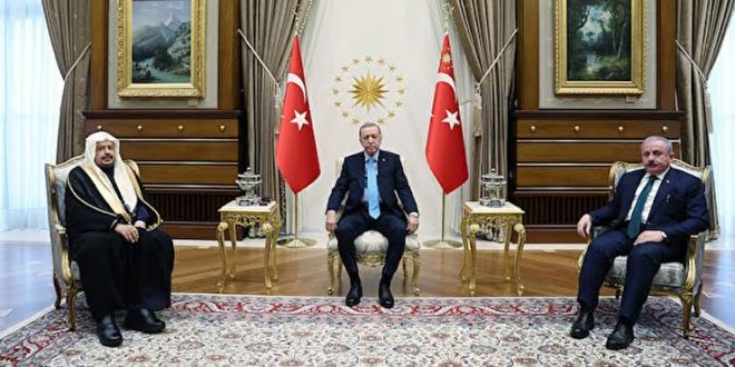 Erdoğan, Suudi Arabistan Şura Meclisi Başkanı Al-Sheyh'i kabul etti