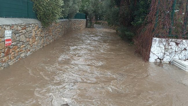 Muğla'da sağanak yağış yaşamı olumsuz etkiledi