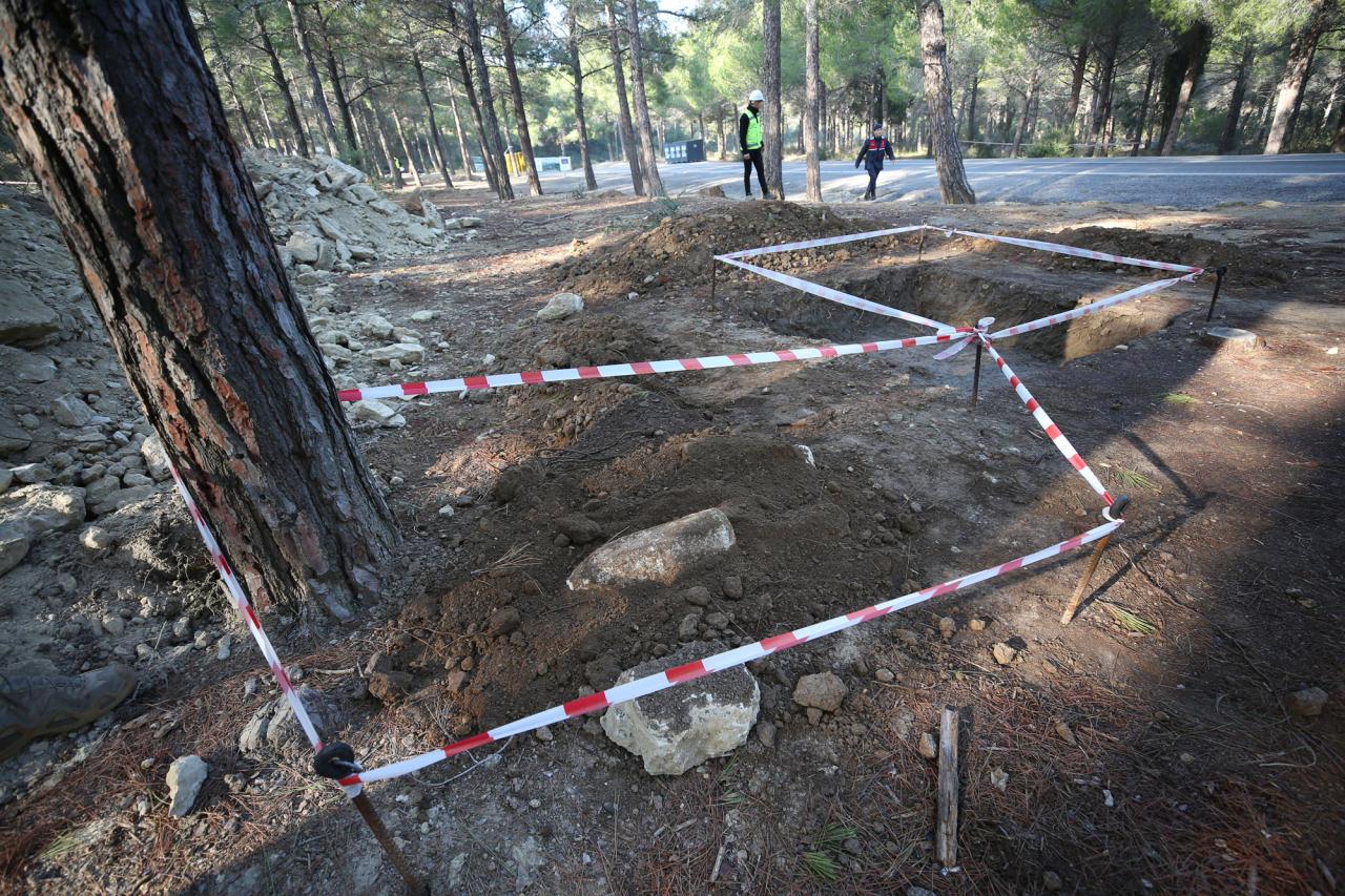 Gelibolu'da patlamamış top mermisi bulundu