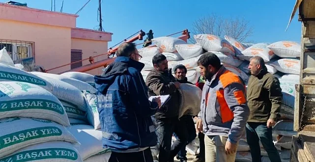 Afet bölgesindeki üreticilere yem desteği