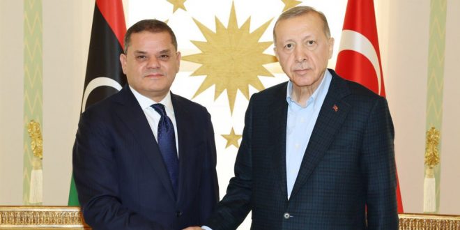 Erdoğan, Libya lideri Dibeybe'yi kabul etti