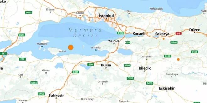 Marmara Denizi'nde deprem!