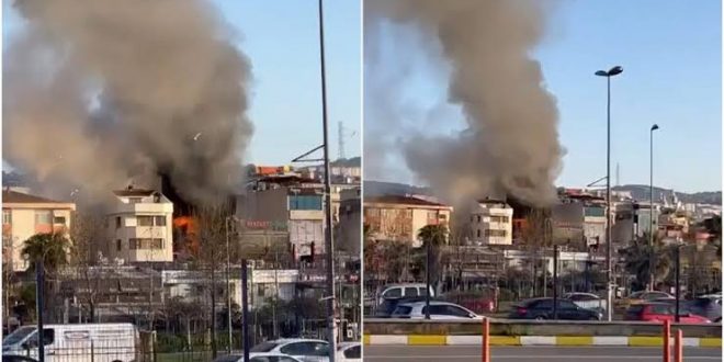 Pendik'te 7 katlı otelde yangın: 2 ölü 2 yaralı