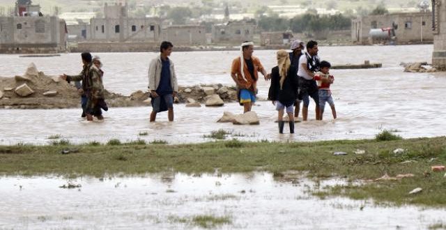 7,5 milyon Yemenli yoğun yağışlar karşısında barınaksız!