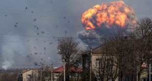 Rusya Mıkolayiv'de mühimmat deposunu havaya uçurdu