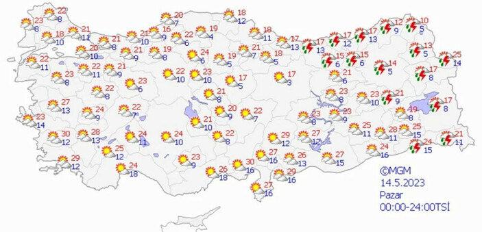 Meteoroloji paylaştı: Hava sıcaklıkları 12 derece artacak