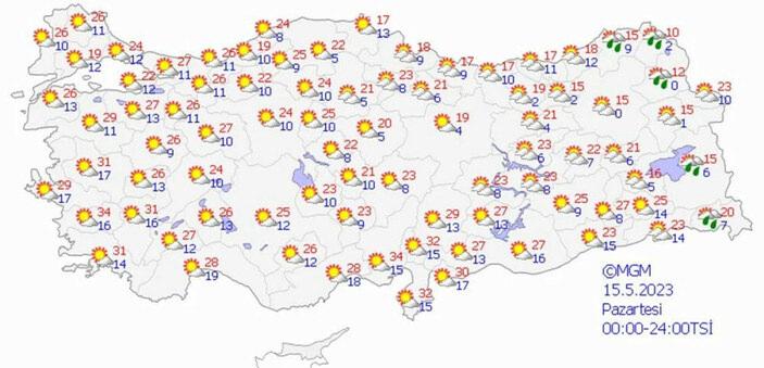 Meteoroloji paylaştı: Hava sıcaklıkları 12 derece artacak