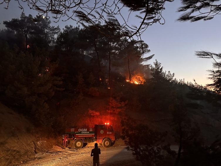 Kahramanmaraş'ta orman yangını! Yerleşim yerleri tehdit altında