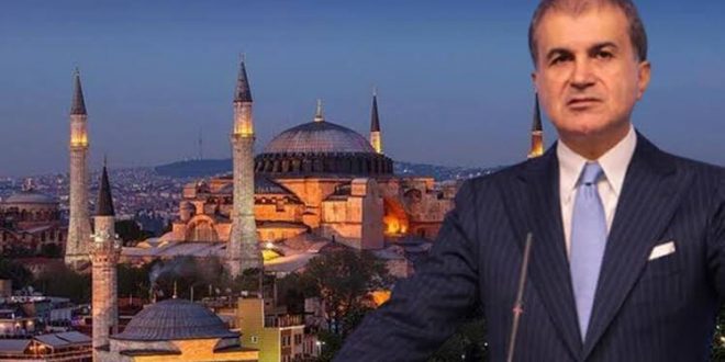 AK Parti Sözcüsü Çelik'ten Ayasofya Camisi önünde çekilen videoya tepki