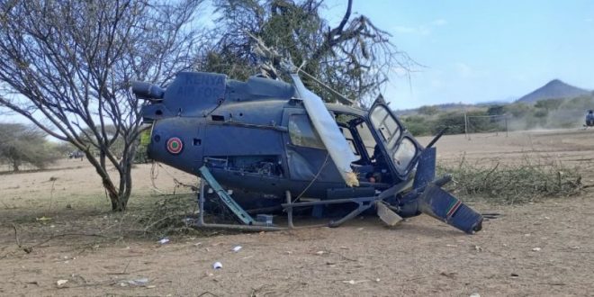 Kenya ordusuna ait askeri helikopter düştü: 8 ölü