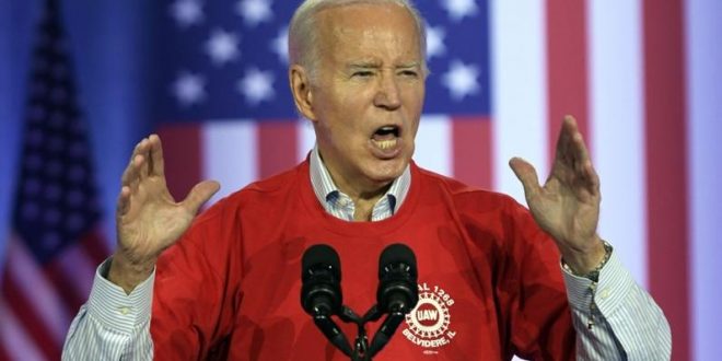 Biden’ın konuşması ”Gazze’de ateşkes” çağrısı ile kesildi