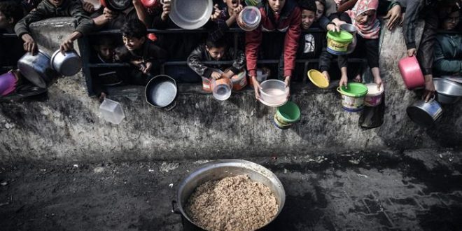 Gazze şeridi nüfusu açlık krizi ile karşı karşıya